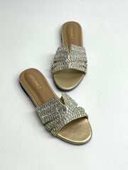 Gina Gold Slipper - Spunkz