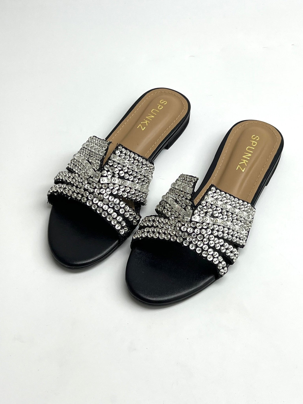 Gina Black Slippers - Spunkz