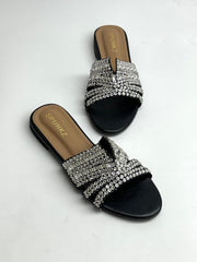 Gina Black Slippers - Spunkz