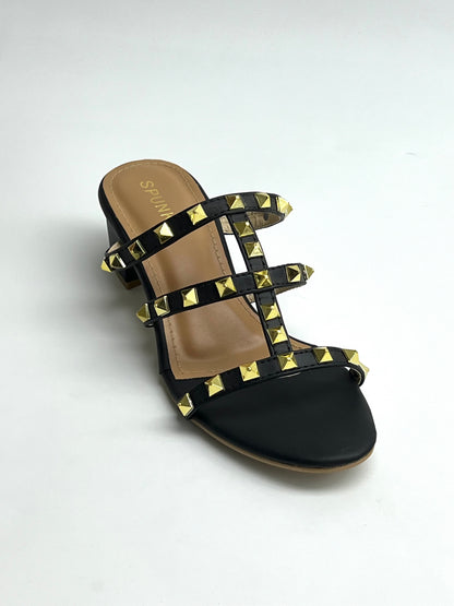 Rockstud Sandal Black