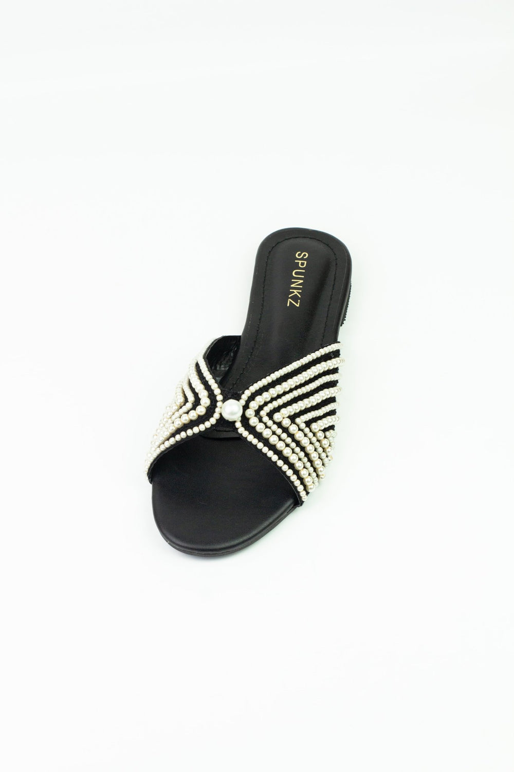 Pearl Black Slipper (11005) - Spunkz