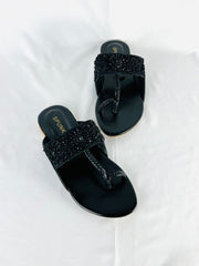 Kolhapuri Chappal (Black) - Spunkz