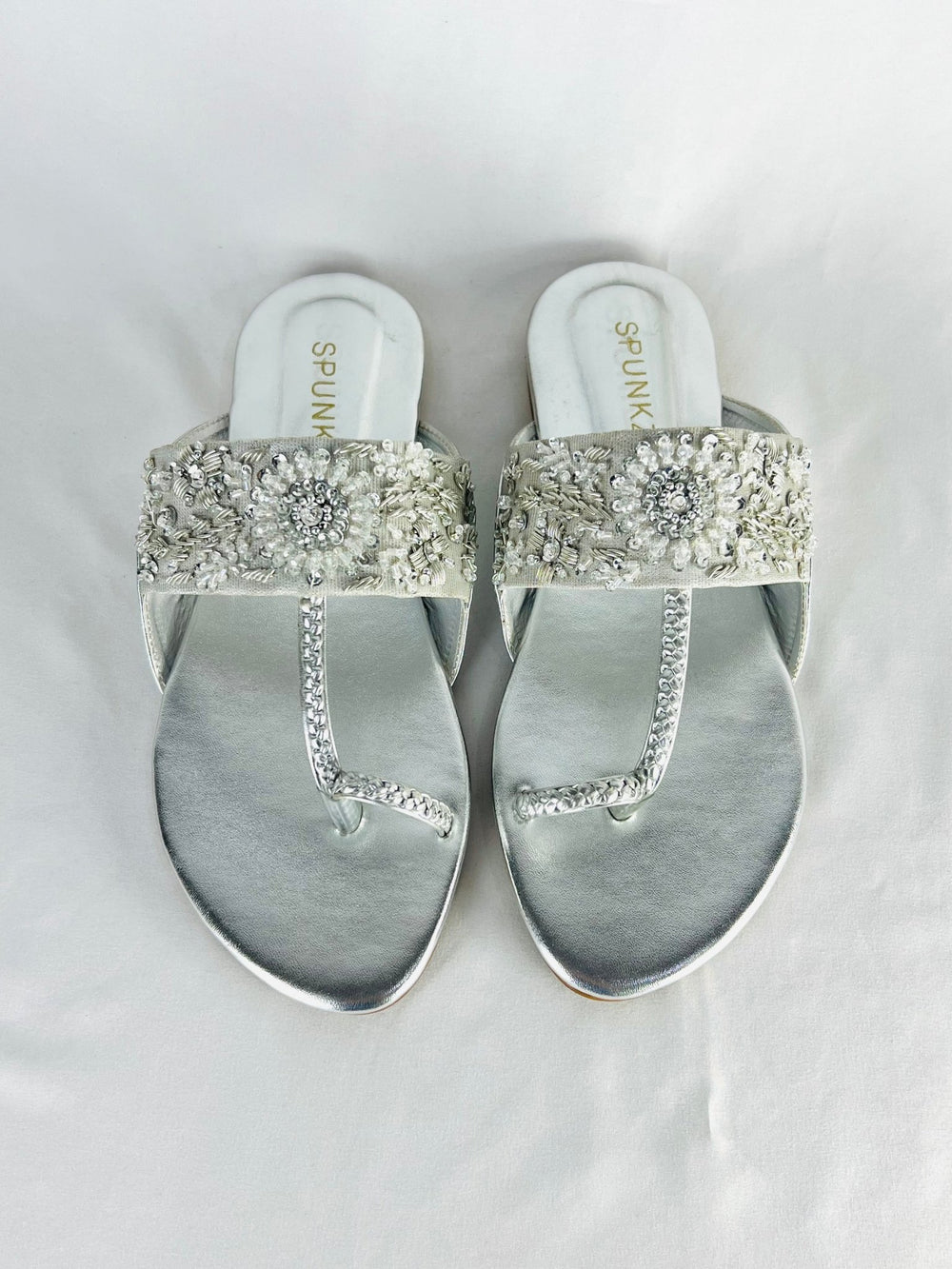Kolhapuri Chappal (Silver) - Spunkz