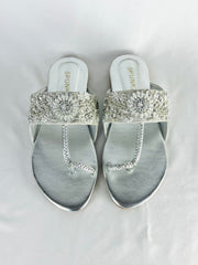 Kolhapuri Chappal (Silver) - Spunkz