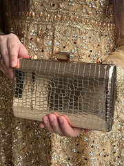 Golden Clutch Bag - Spunkz
