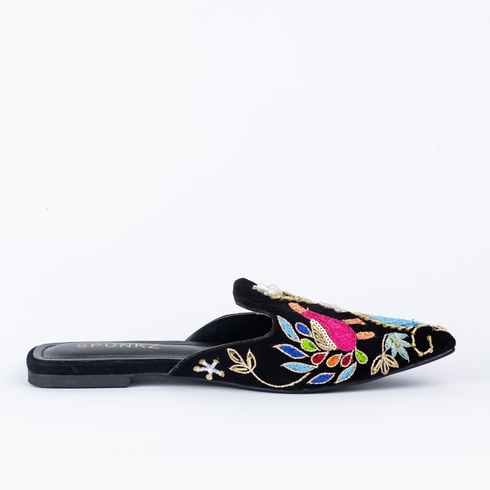 Peacock Mules (11004) - Spunkz