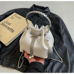 White Potli Bag 9889