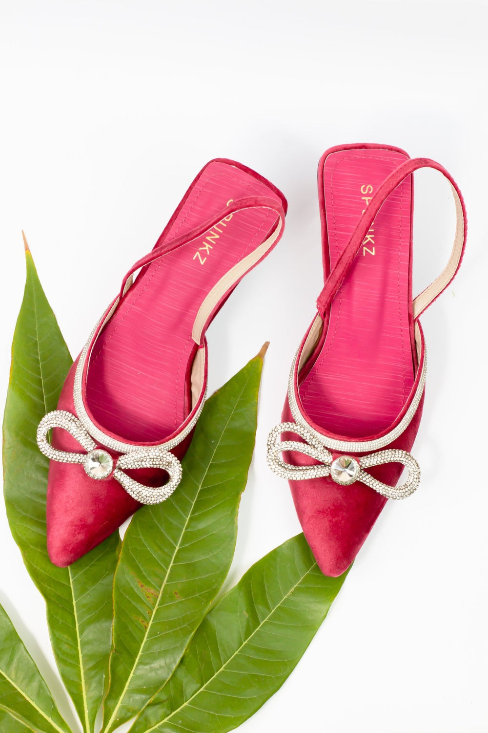 Loxi Pink Diamante Heel (11011) - Spunkz