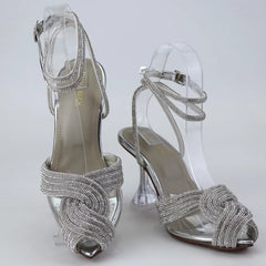 Rhinestone Ankle Strap Heels 919871