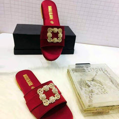 Buckle Flat Slides 9456