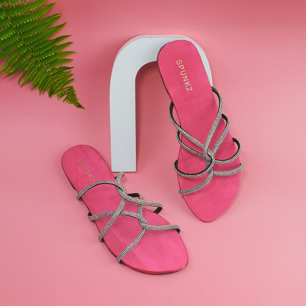 Sandy Pink Slippers (11046) - Spunkz