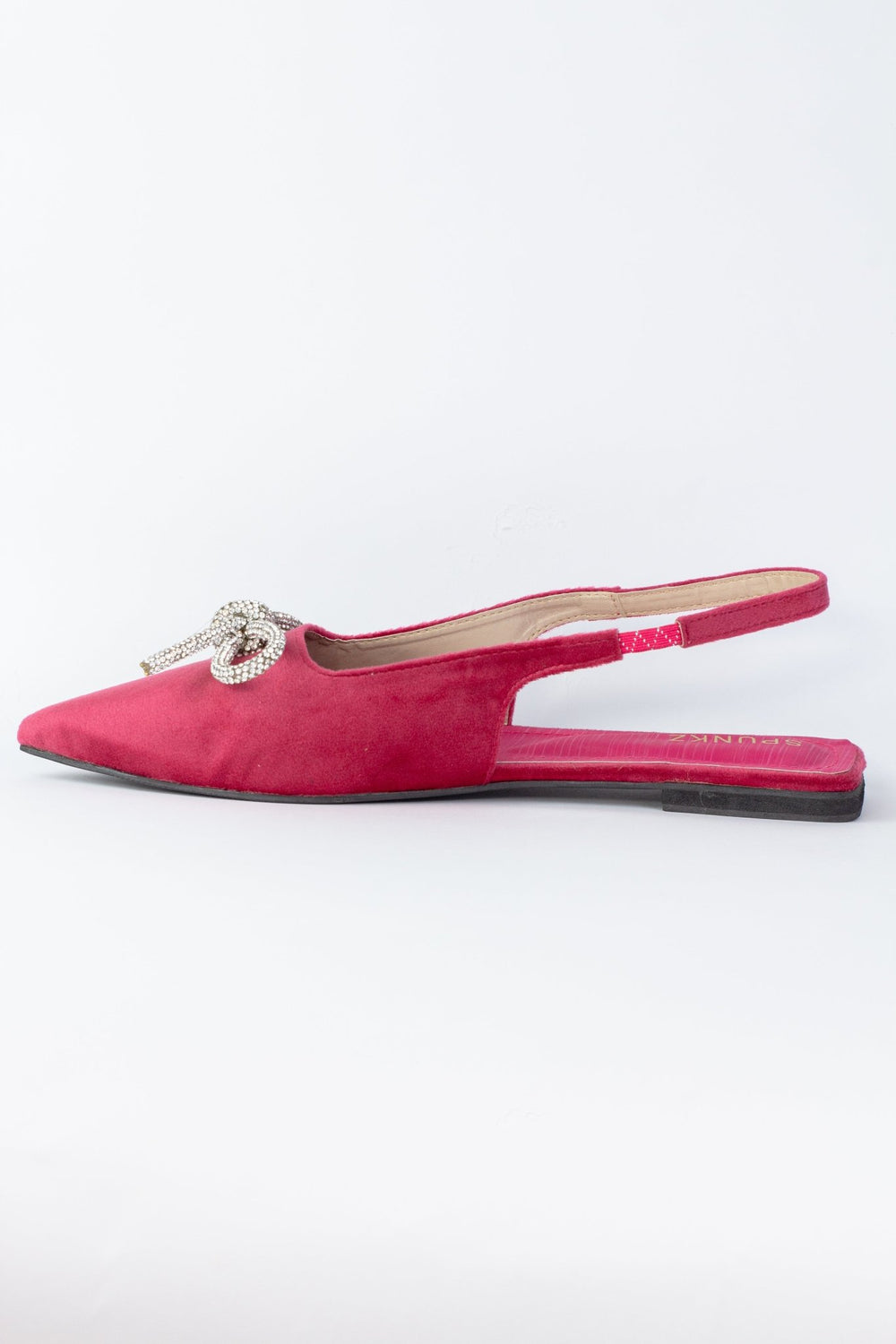 Bow - Tie Pink Flats (11015) - Spunkz