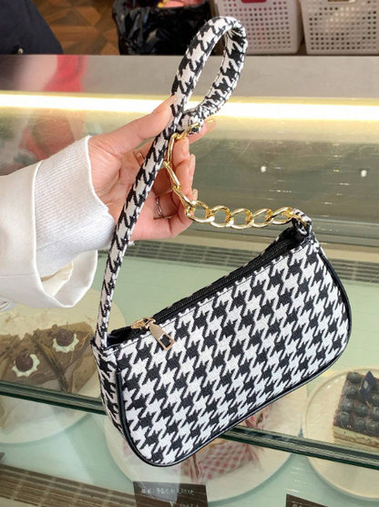 Checkered Chain Bag