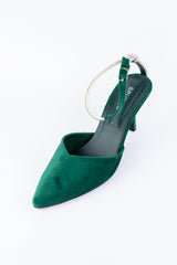 Eden Green Heels (11082) - Spunkz