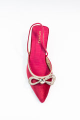 Loxi Pink Diamante Heel (11011) - Spunkz