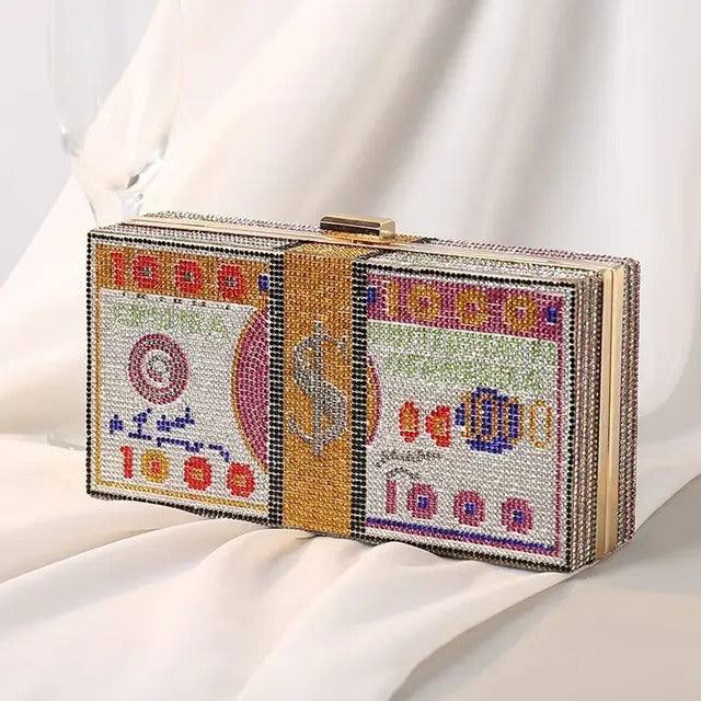 Spunkz Dollar Clutch Purse