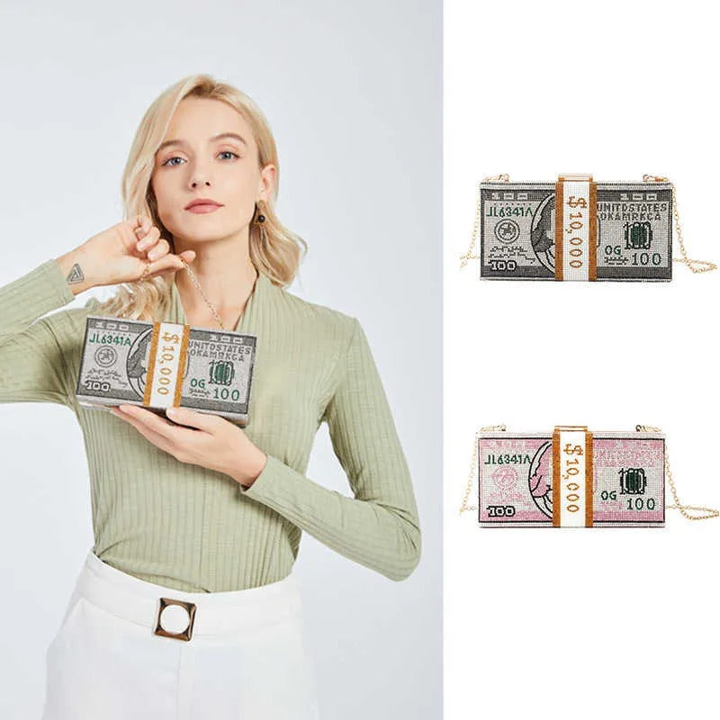 Spunkz Dollar Clutch Purse