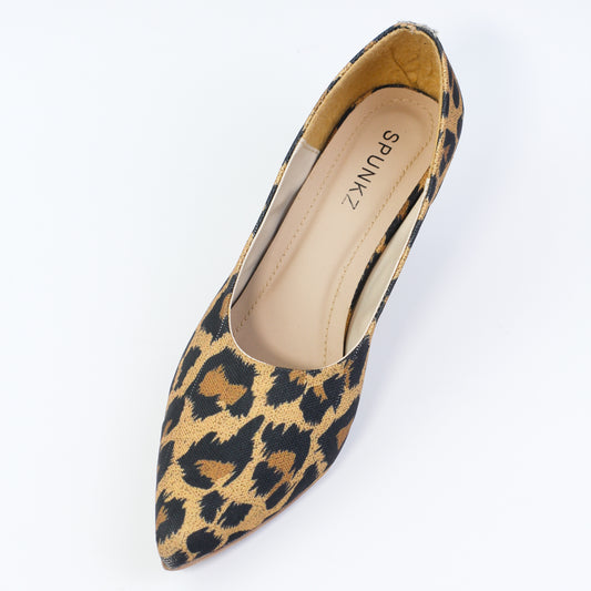 Zelda Leopard-Print Pointed Toe Stiletto Heel Pumps