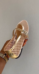Ballerina Gold Ballet Flats