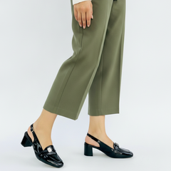 Block Black Sandals (12002)