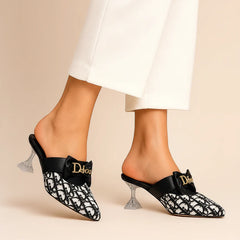 Pointed Toe Mule Heels