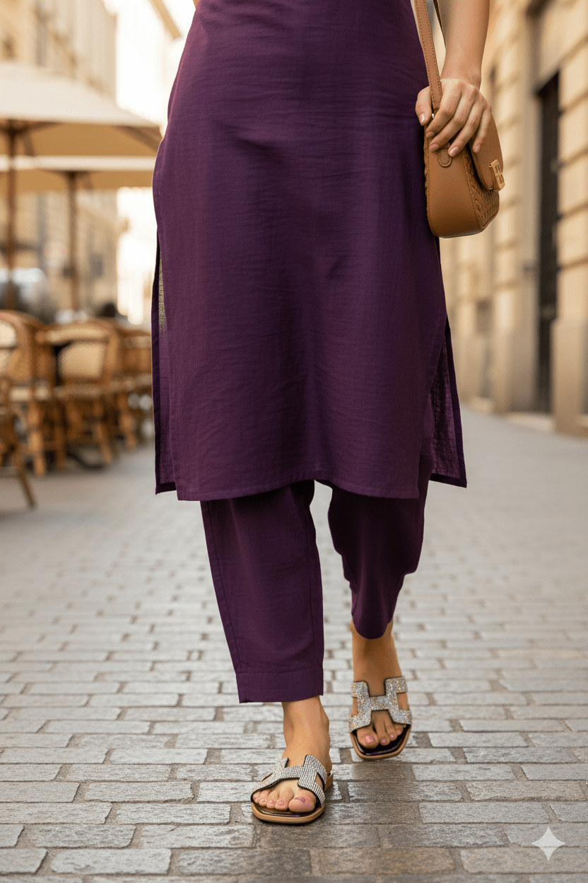 Oran Black Flat Sandals (11034) - Spunkz