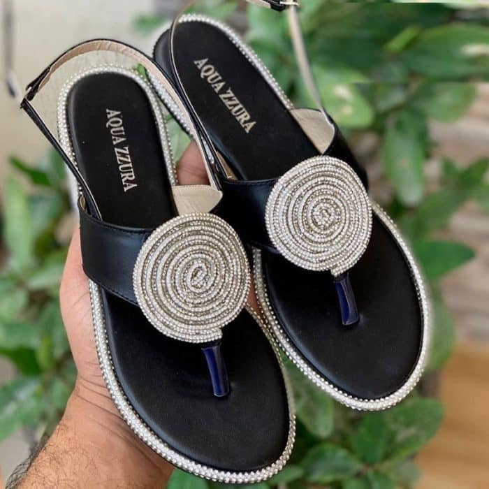 Flat T-Strap Thong Sandals