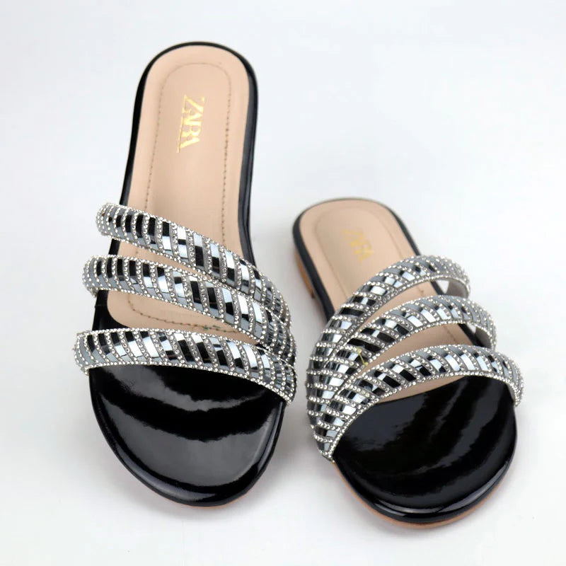Cross Straps Slippers 9028