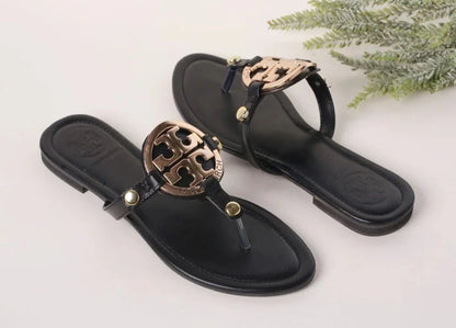 Buckle Flat Slippers
