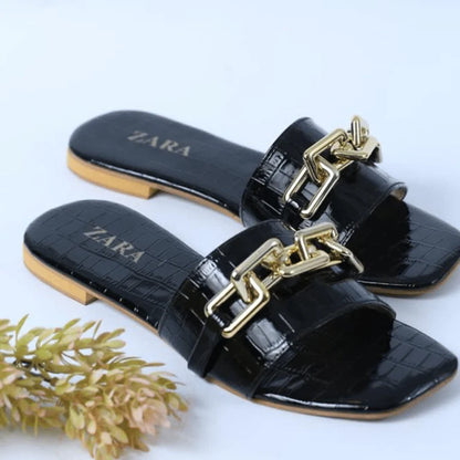 Golden Chain Slippers