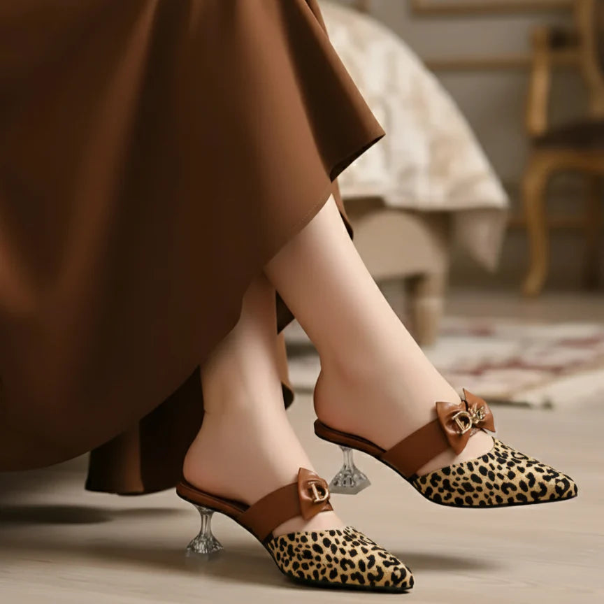 Pointed Toe Mule Heels