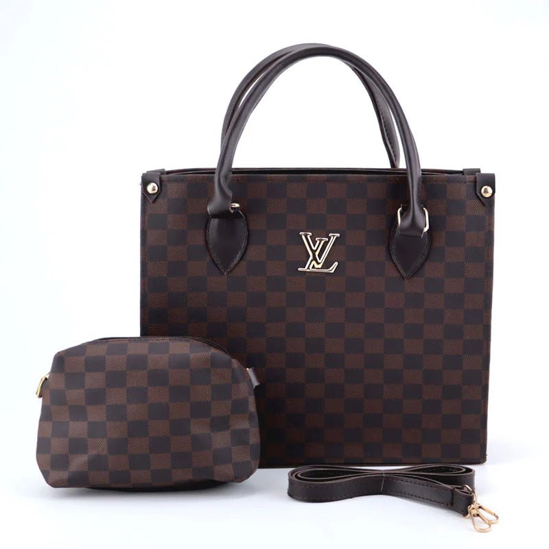 checkered Handbag Set - Spunkz