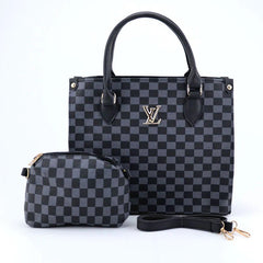 checkered Handbag Set - Spunkz