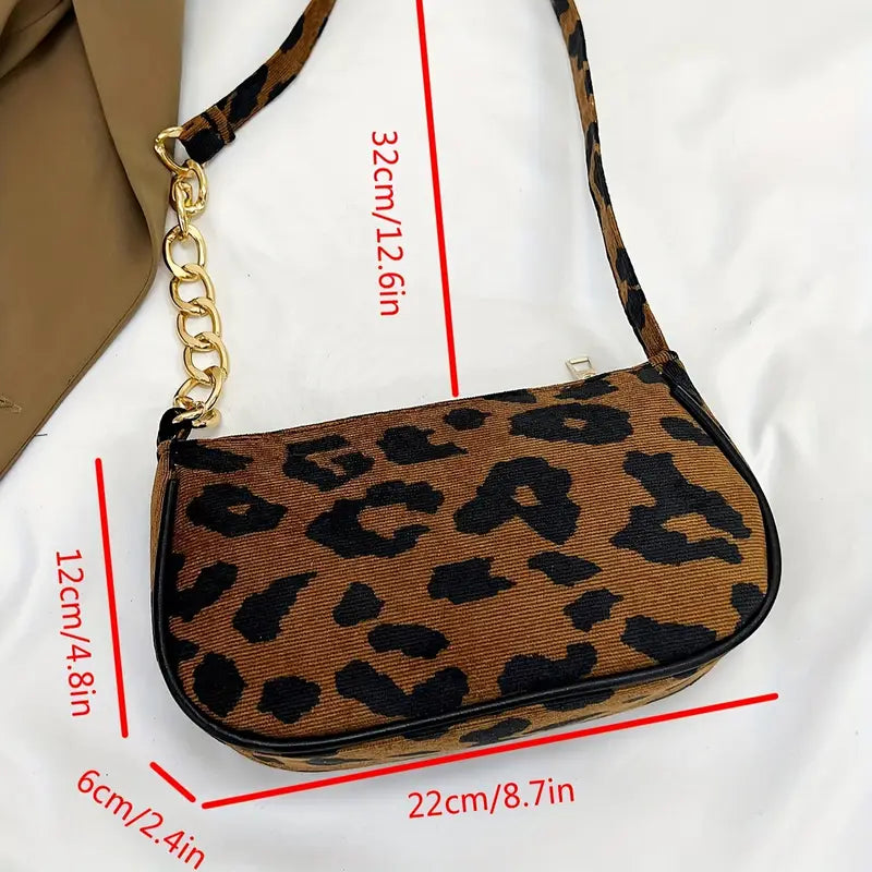 Leopard Print Crossbody Bag