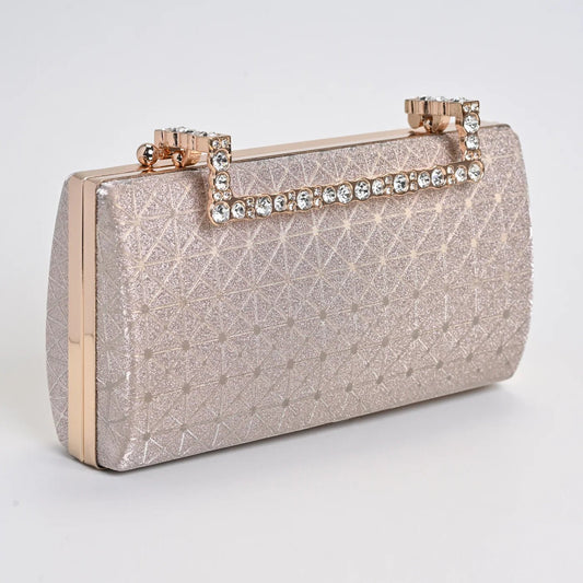 Diamond Handle Fancy Clutch Bag - Spunkz