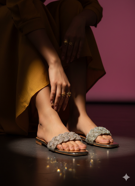 Shimmery Flats (Gold)