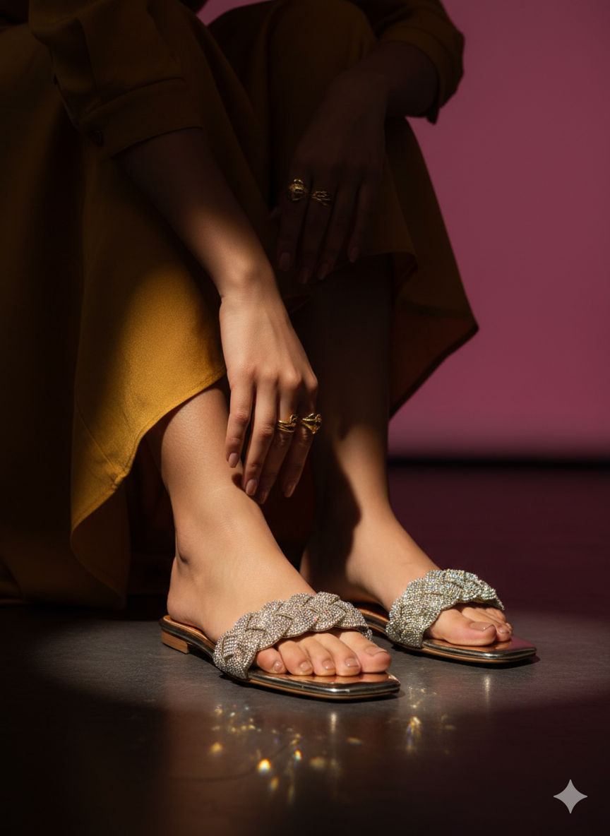 Shimmery Flats (Gold)