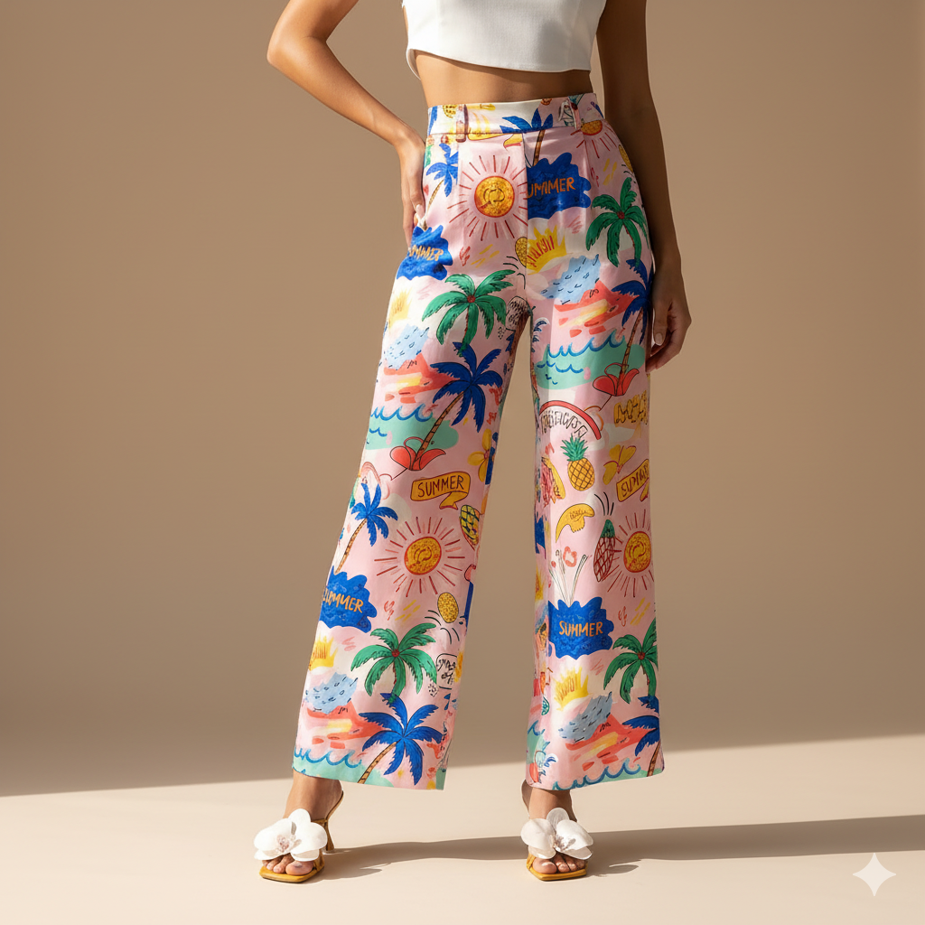 Haania Gold Floral Heels
