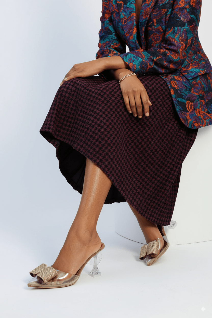 Romeo Gold Cinderella Heels Shoes (11085) - Spunkz