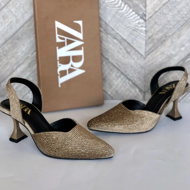 Rhinestone Heels 90407