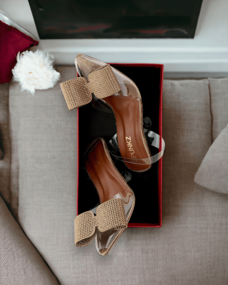 Romeo Gold Cinderella Heels Shoes (11085) - Spunkz