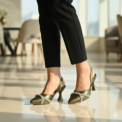 Slingback Kitten Heels