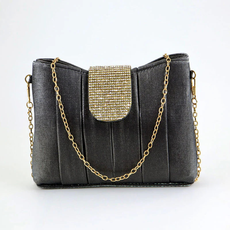 Diamond Flap Crossbody Clutch Bag