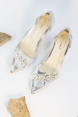 Kate Pumps Silver (11078) - Spunkz