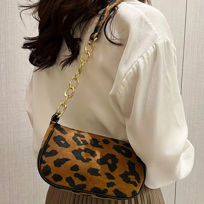 Leopard Print Crossbody Bag