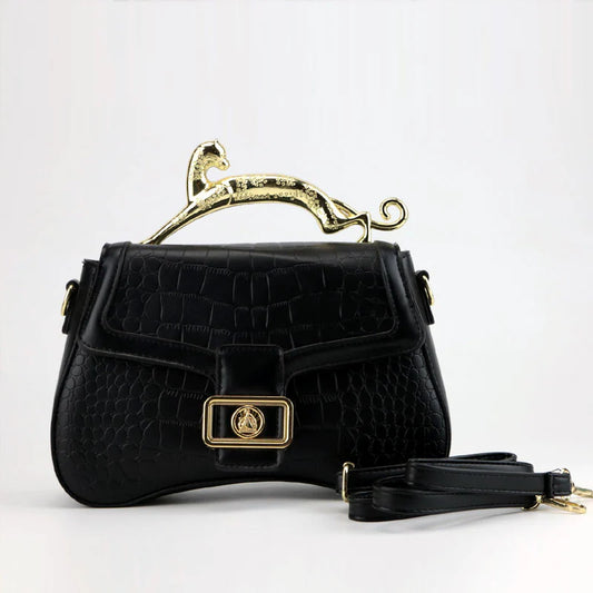 Leopard Handle Bag