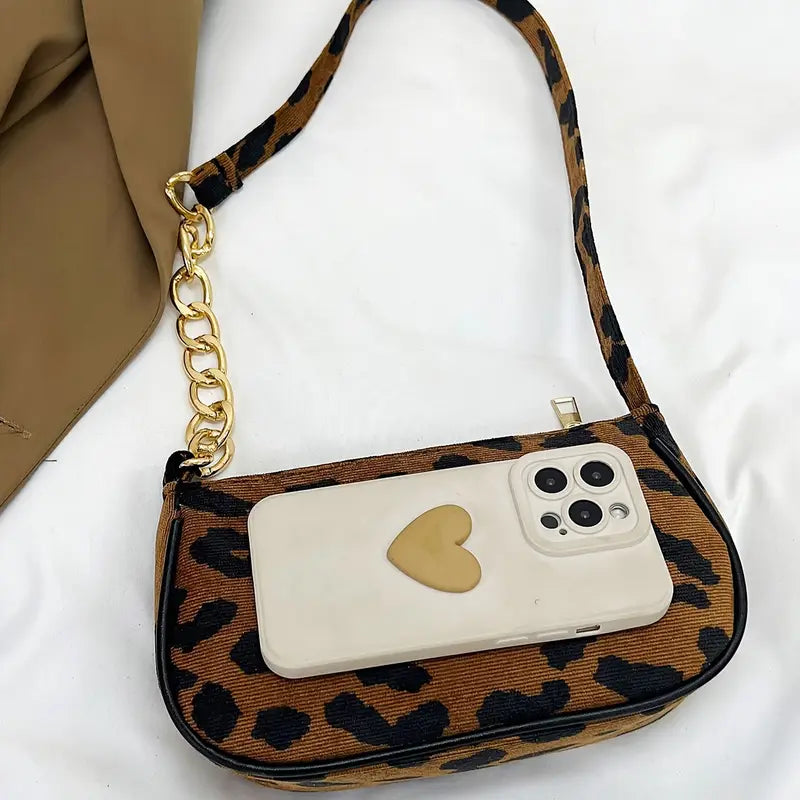 Leopard Print Crossbody Bag