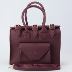 Leather Pocket Handbag