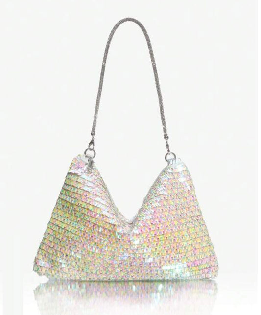 Glitter Bling Rhinestone Laser Sequins Handbag