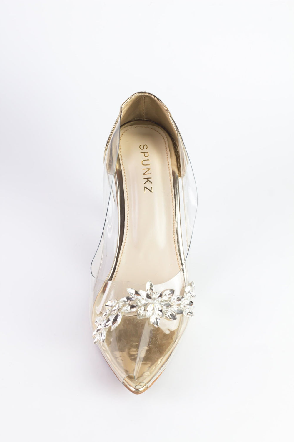 Natalie Gold Cinderella Pump Shoes (11078) - Spunkz